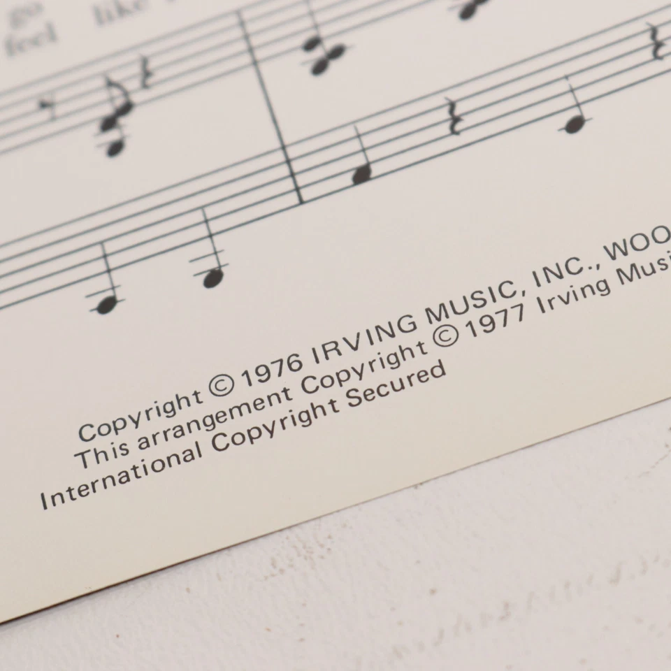 Peter Allen I Go To Rio Piano Sheet Music 1977 Irving Music - Image 4 of 4