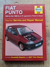Fiat Punto Mk1 (Petrol & Diesel) 1994-1999 Haynes Owners Workshop Manual