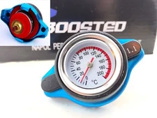1.1 Bar Performance Thermo Radiator Cap 16PSI Pressure Rating Temperature Gauge
