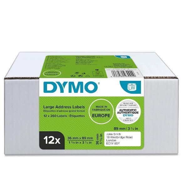 CF12 ETICHETTEDYMOLW36X89MM-BIANCO