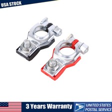 2PCS Car Battery Terminal Clamp Connectors Positive Negative Release Disconnect