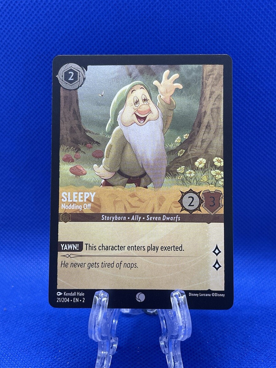 Disney Lorcana: Rise of the Floodborn Sleepy 21/204 Cold Foil | eBay Disney Lorcana: Rise of the Floodborn Sleepy 21/204 Cold Foil | eBay