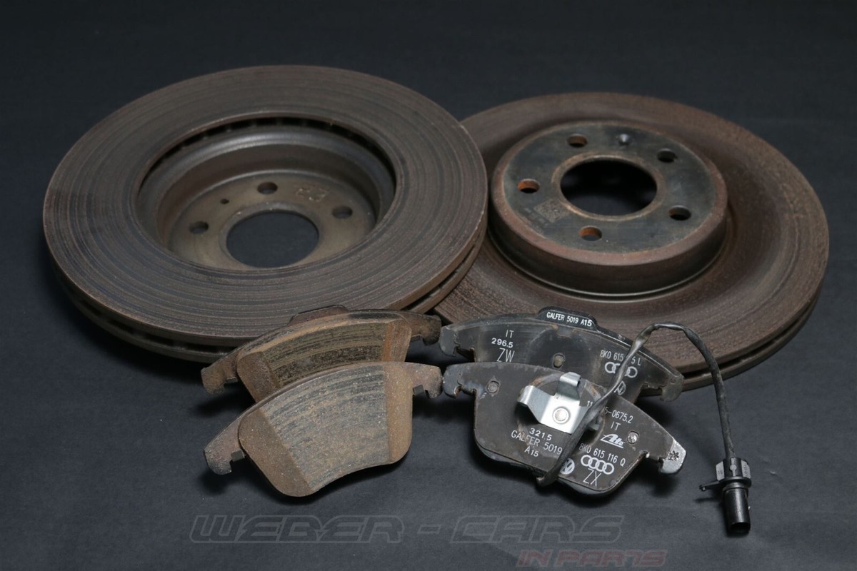8W0615301G 2X Brake Discs + Pads 8K0615115L Front OEM Audi