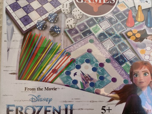 Frozen 2 50-in-1 Game Set: Checkers, Chess, Cards, Pickup, Dice | New & Sealed - Picture 8 of 9