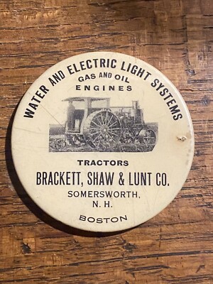 Avery Co Tractor Celluloid Pocket Mirror Bracket Shaw Lunt Implement Plow