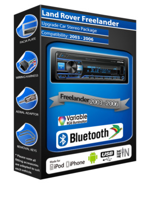 Land Rover Freelander Alpine UTE-200BT Bluetooth Handsfree car radio mechless