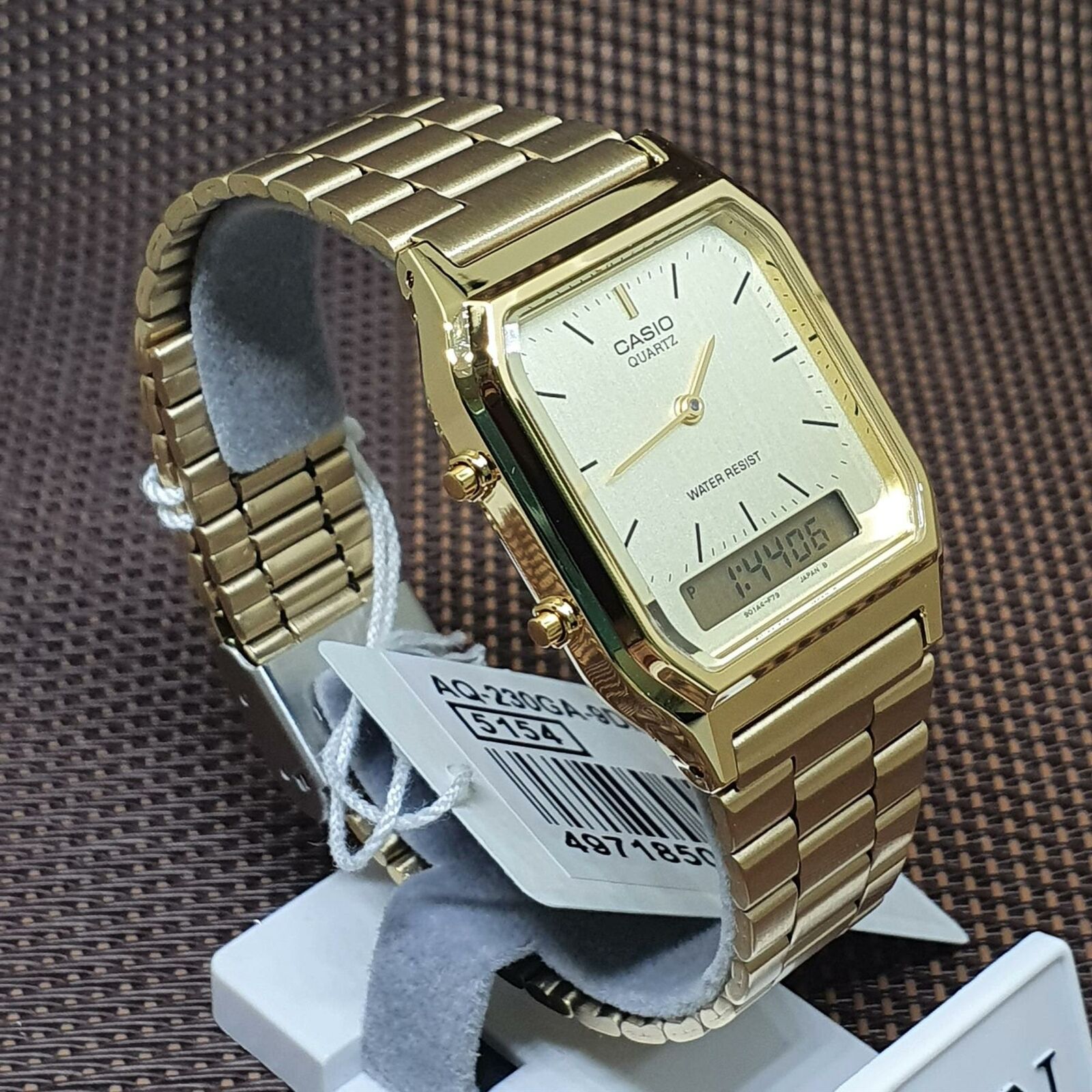 Reloj Casio AQ-230GA-9DMQ Dorado Flat Dial - Dando la Hora - Dando La Hora