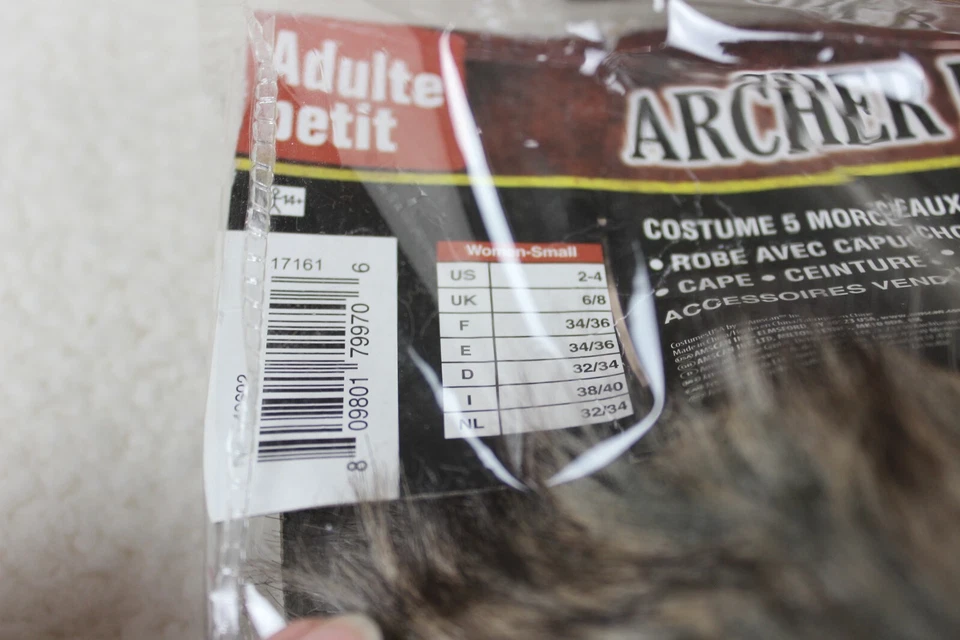 Disfraz de arquero experto de Halloween para mujer, talla pequeña usado Foto 4 de 4