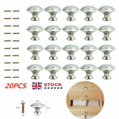 20 Stück Türgriffe Schrankgriffe Schrank Schublade Küche Edelstahl Zum Selbermachen UK