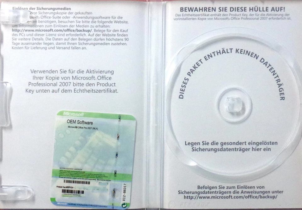 MS OFFICE 2007 Small Business Word Excel Outlook PowerPoint | Dauerlizenz | DE - Bild 2 von 4