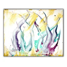 Painting on canvas "Landscape" signed Unique Prof. em. Andreas Loeschner-Gornau