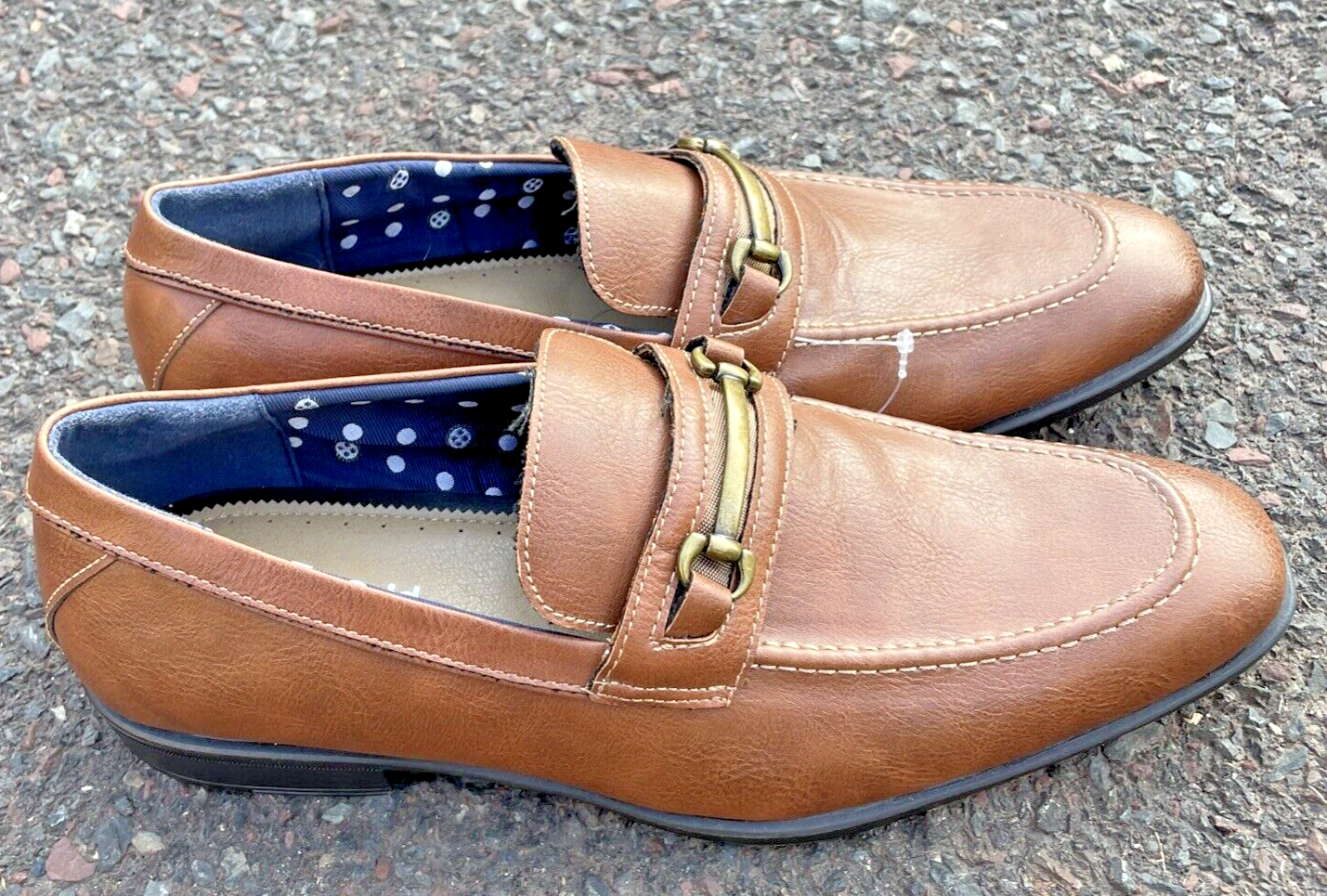 SAOLA Scarpe uomo Robert David marrone mocassino Oxford abito taglia 9 1 2M indossate una volta