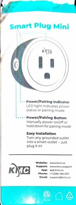 GHome Smart Mini Plug Wi-Fi Outlet Socket Alexa Google Home 4 Pack White
