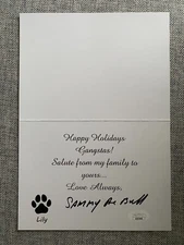 Sammy "The Bull" Gravano Signed Christmas Card  🔥 🔥🔥 THE MAFIA   JSA COA