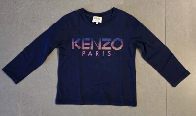 KENZO KIDS Logo Little Girl Long Sleeve Tee Size 4y