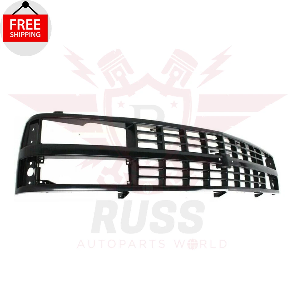 New Front Grille Assembly Black Fits 1988-1993 Chevrolet C1500 K1500 GM1200228 Foto 4 de 4