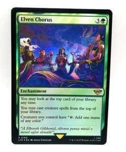 MTG Elven Chorus FOIL 0160 NM+ Rare Universes Beyond The Lord of the Rings LTR