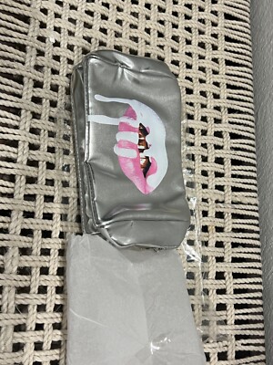 Authentic Kylie Cosmetics Holiday Silver Cosmetic Pouch Makeup Bag