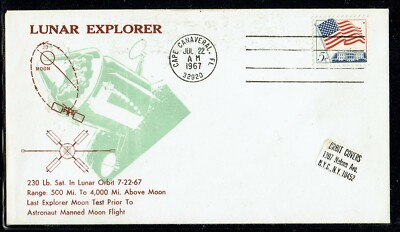 Space Usa-Lunar Explorer 2 in Moon orbit-Cape Canaveral 22 Jul 1967