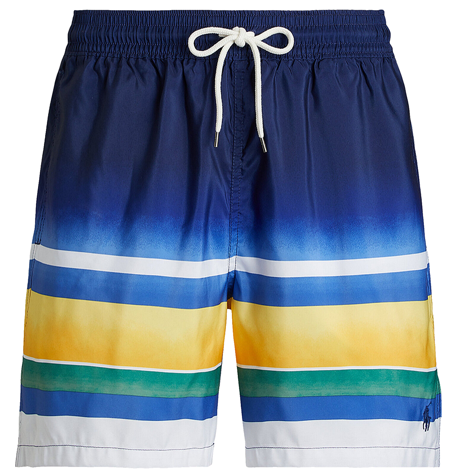 POLO RALPH LAUREN TRAVELLER SWIM SHORTS STRIPED MENS L 5.75"" BNWT