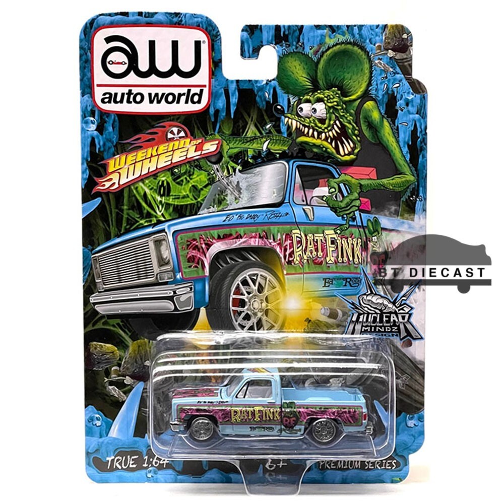 AUTOWORLD 1983 CHEVROLET SILVERADO PICKUP TRUCK CUSTOM RAT FINK 1
