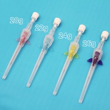 1 Box 50pcs Disposable Veterinary IV Intravenous Catheter 20/22/26G For Animals