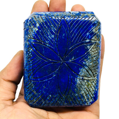 1721 Cts Certified Natural Lapis Lazuli Huge Carved Untreated Loose Gemstone