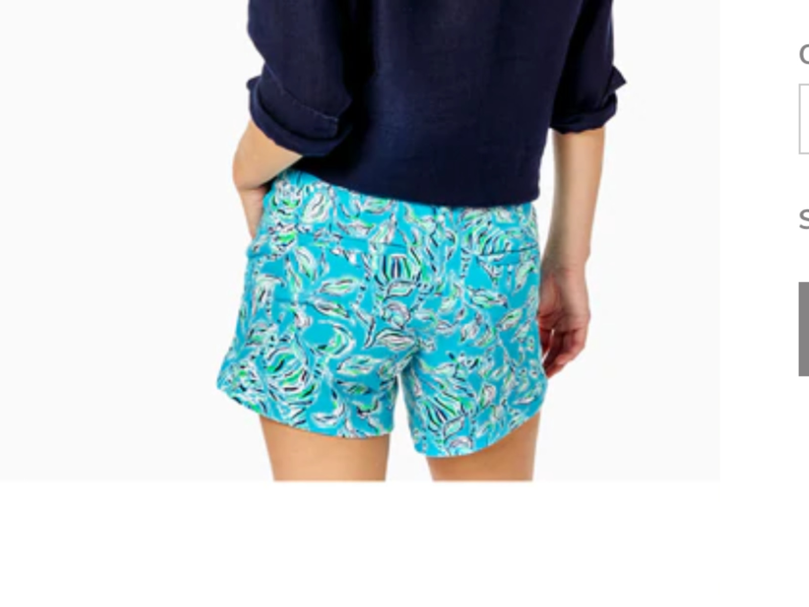 CALLAHAN KNIT SHORT, BLUE TANG FLOCKING FABULOUS main image 1