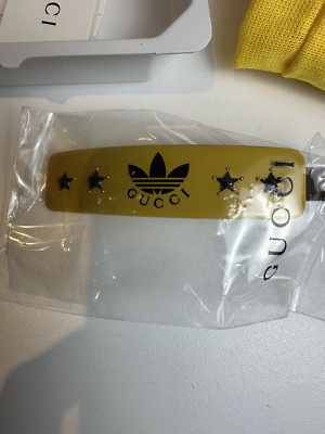 Gucci x Adidas Hair Clip Logo Stone Yellow | eBay
