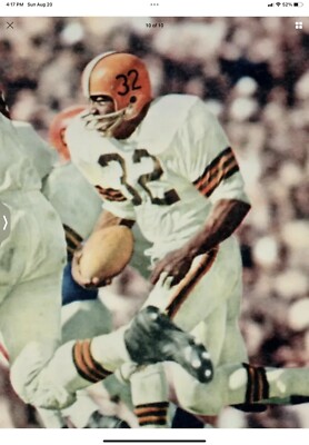 RK4 Husky Vintage Style Football Helmet 1960 Cleveland Browns Jim
