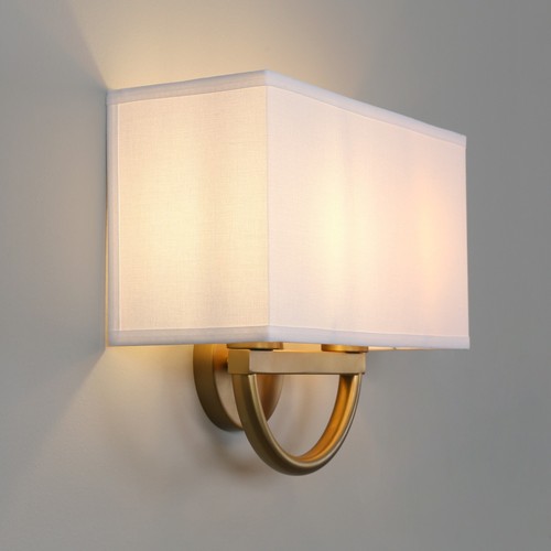 Vintage 2-Light Sconce Square Fabric Shade Wall Lamp for Bedroom Living Room - Picture 23 of 37