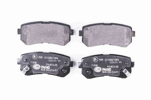 Hella 8DB 355 014-911 Bremsbelagsatz, Scheibenbremse FüR Hyundai-image