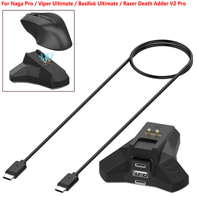 For Razer Naga Pro/Viper Basilisk Ultimate/Death Adder V2Pro Mouse Charging Dock