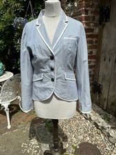 Jack Wills Summer Striped Henley Ladies Fitted Jacket Size 12