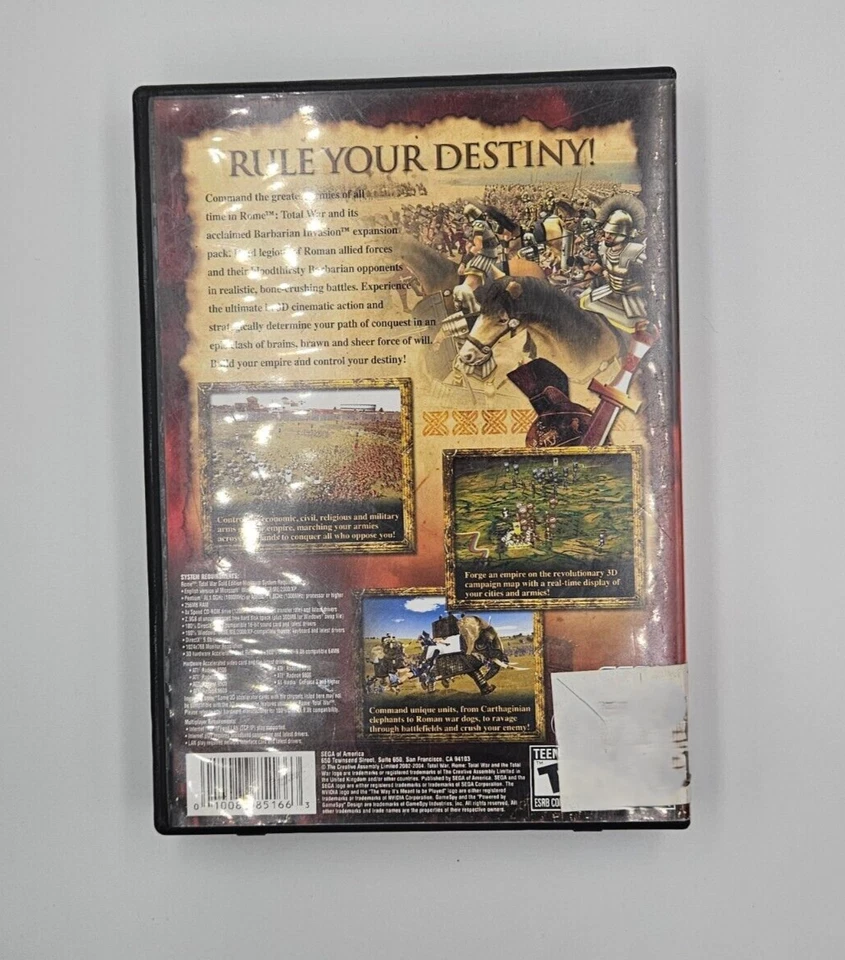 Rome: Total War - Gold Edition (PC, 2006) - VERY GOOD - Image 3 of 3
