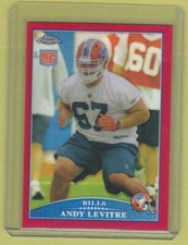 2009 Topps Chrome Red Refractor Andy Levitre Bills #21/25