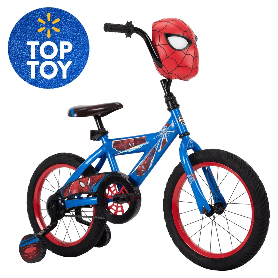 Bicicleta Huffy 16" Marvel Spider-Man para niños - Roja - Edades 3'5" a 4'0 Foto 2 de 4