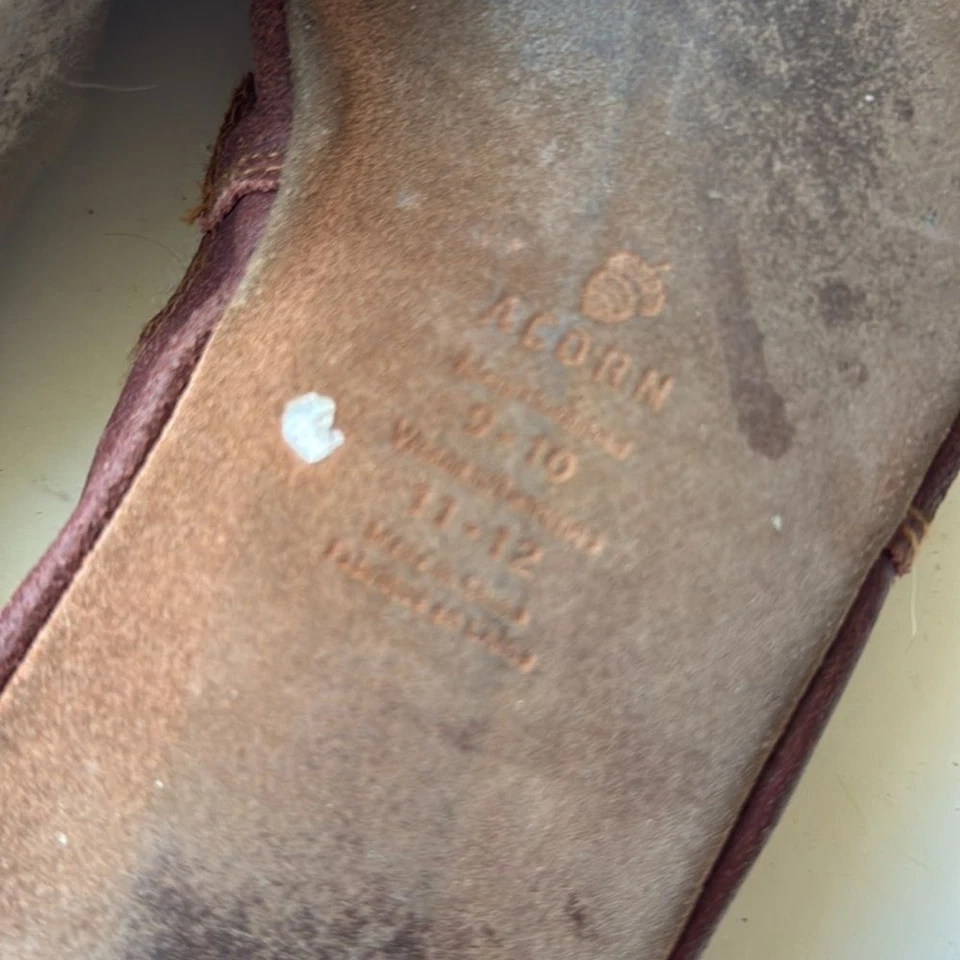 ACORN Clásico UNISEX Trapo Lana Zapatilla Calcetín Mujer’s 11-12 Hombre’s 9-10 Foto 4 de 4