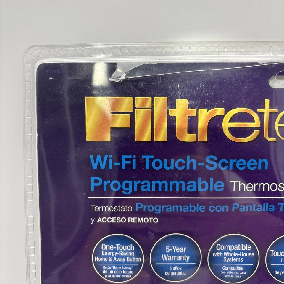 Filtrete 3M-50 Wi-Fi 7-Day Programmable Thermostat (9-899) Touch Screen Remote - Image 2 of 4