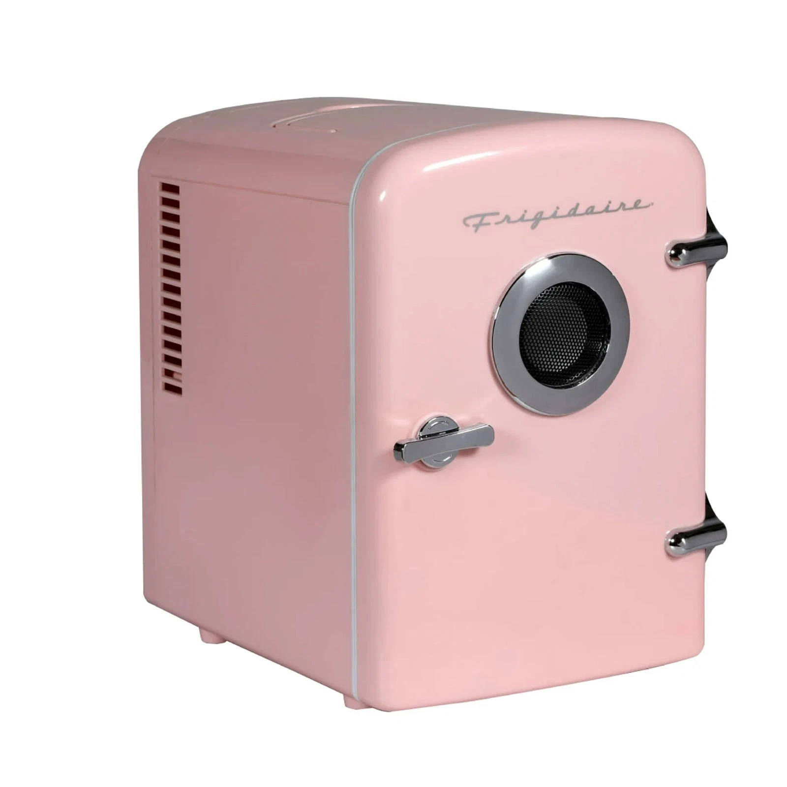 Frigidaire Portable Retro 6-can Mini Fridge Cooler Built-in Speaker Pink