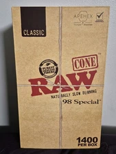 Raw Classic 98 Special Cones Box 1400 Count