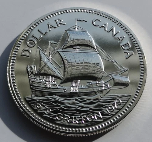 CANADA 1979  Brilliant PROOF Canadian Silver Dollar - Griffon Tall Ship