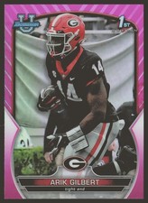 2022 Bowman University Chrome #54 Arik Gilbert Pink Refractor