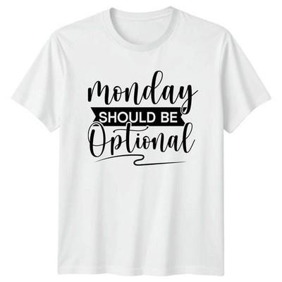 Montag sollte optional sein T-Shirt Arbeit Humor Geburtstag Geschenk für Sie und Ihn