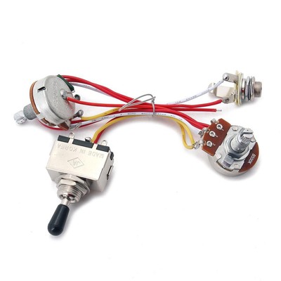 Gitarren Kabelbaum Set mit Kippschalter für Elektro-/Zigarrenbox Gitarre