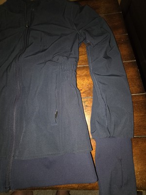 Lululemon Women Sz 6 full zip jacket ca 35801 Rn 106259 T3, Navy