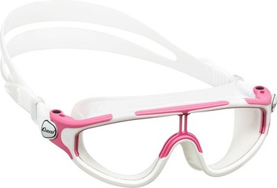Cressi Kid s Wide View Baloo Swimming Goggles, Age 2-7 years, Pink/White