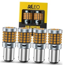 1157 LED Bulb 500 Bright 54-SMD 3030 Chip, BAY15D 1157/BAY15D Amber Yellow