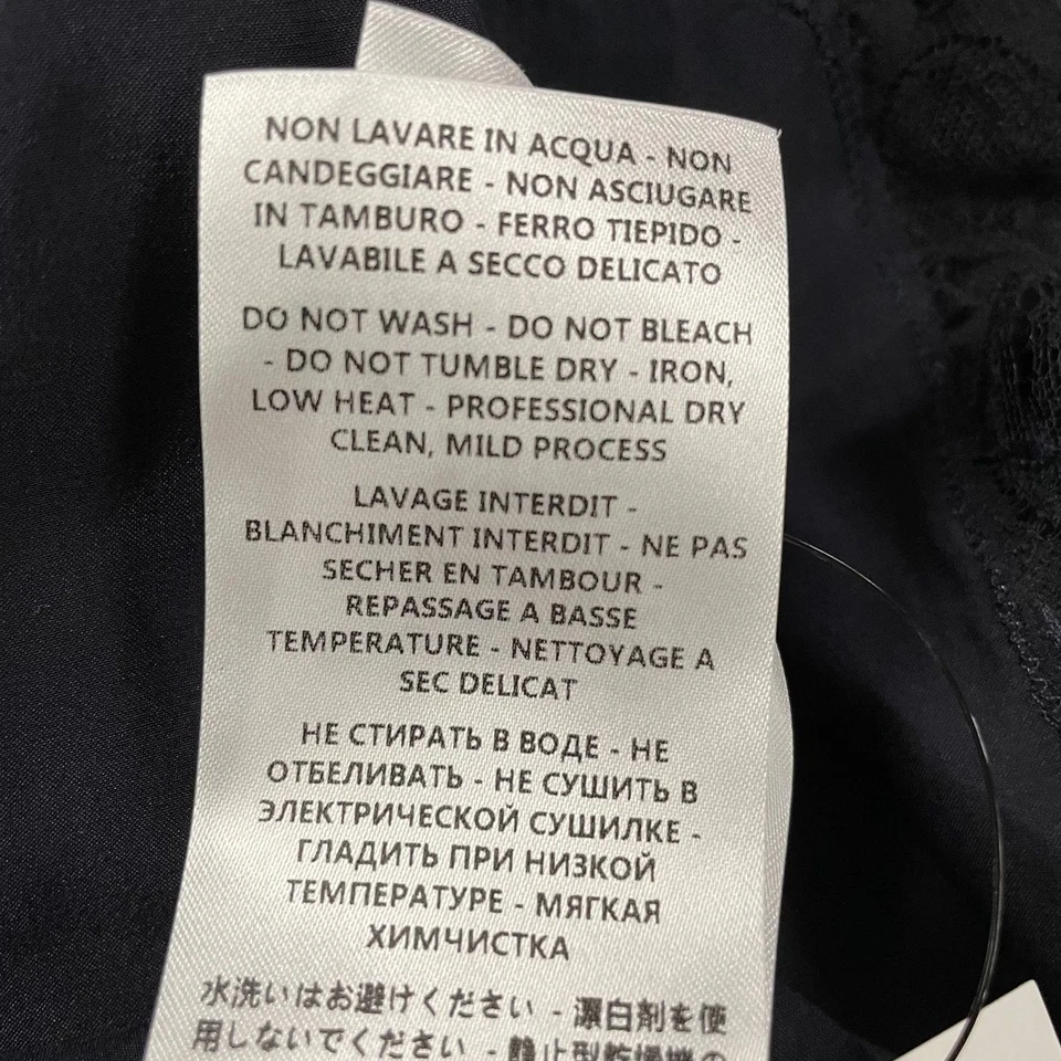 STELLA MCCARTNEY Lace Detail Silk-Satin Crop Jumpsuit Women's Size 8 - Image 3 of 4