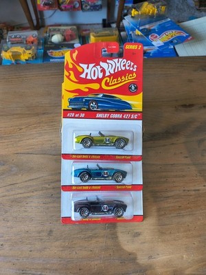 hot wheels classics series 2 shelby cobra 427 S/C Lot Of 3